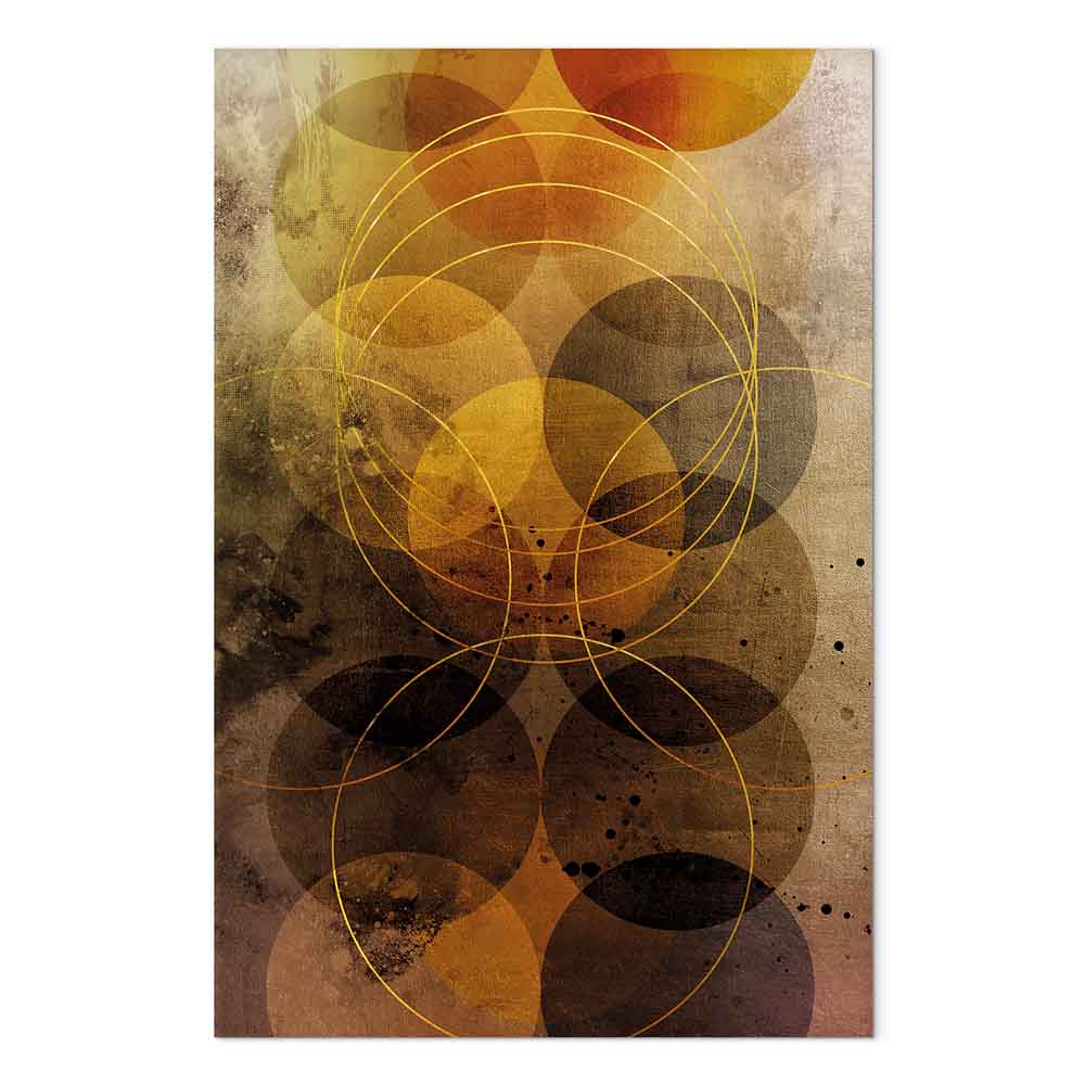 Abstract Geometric Sun Journey Canvas Print