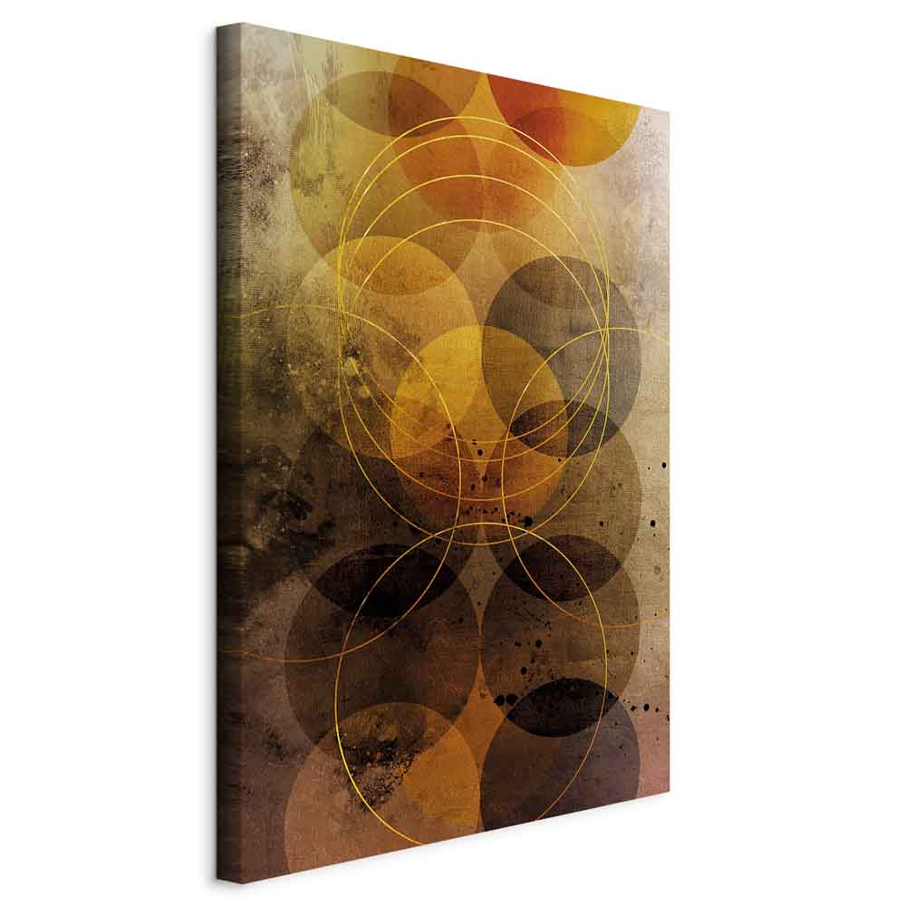 Abstract Geometric Sun Journey Canvas Print
