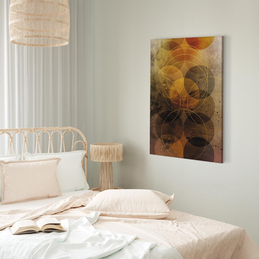 Abstract Geometric Sun Journey Canvas Print