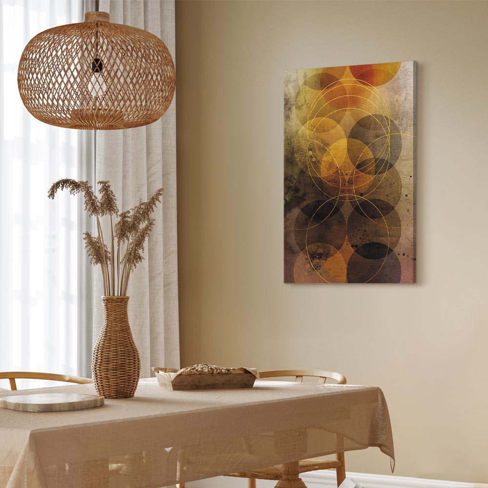 Abstract Geometric Sun Journey Canvas Print