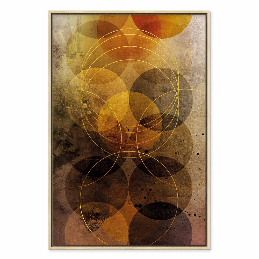 Abstract Geometric Sun Journey Canvas Print