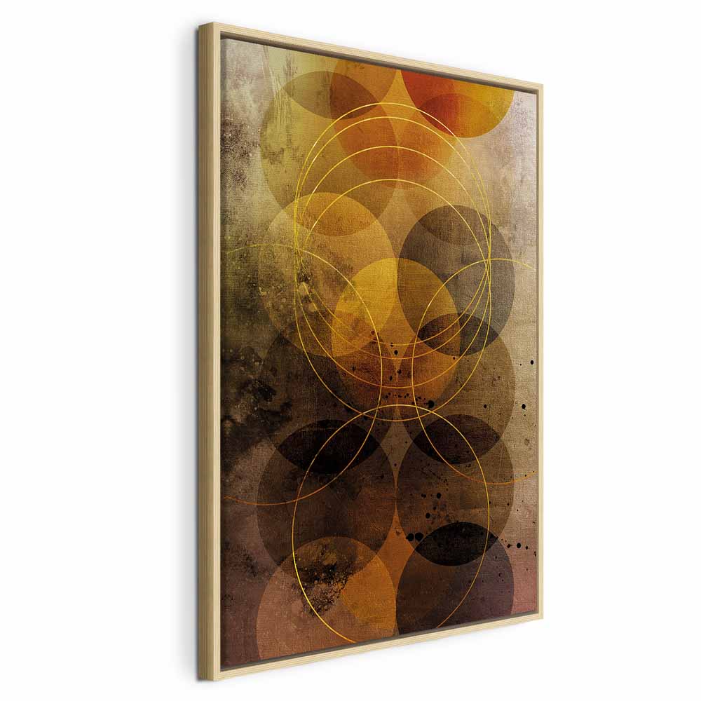 Abstract Geometric Sun Journey Canvas Print