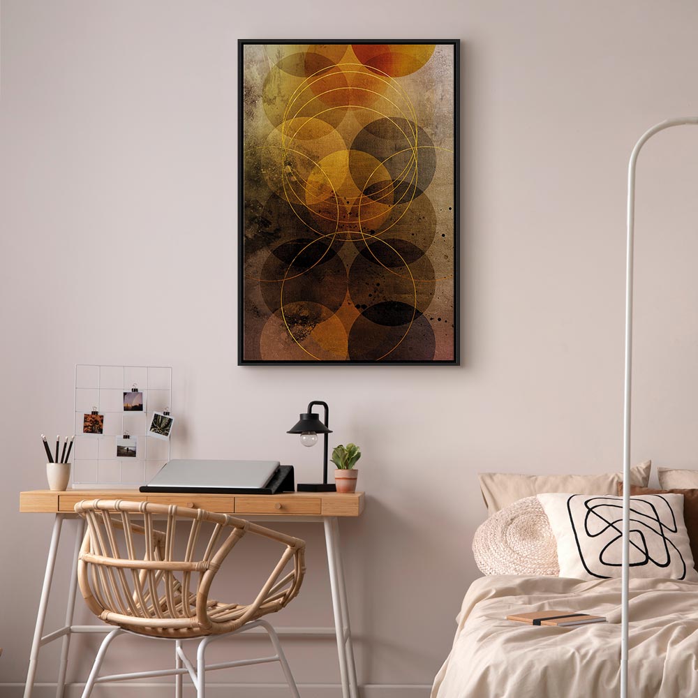 Abstract Geometric Sun Journey Canvas Print