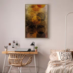 Abstract Geometric Sun Journey Canvas Print
