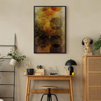 Abstract Geometric Sun Journey Canvas Print