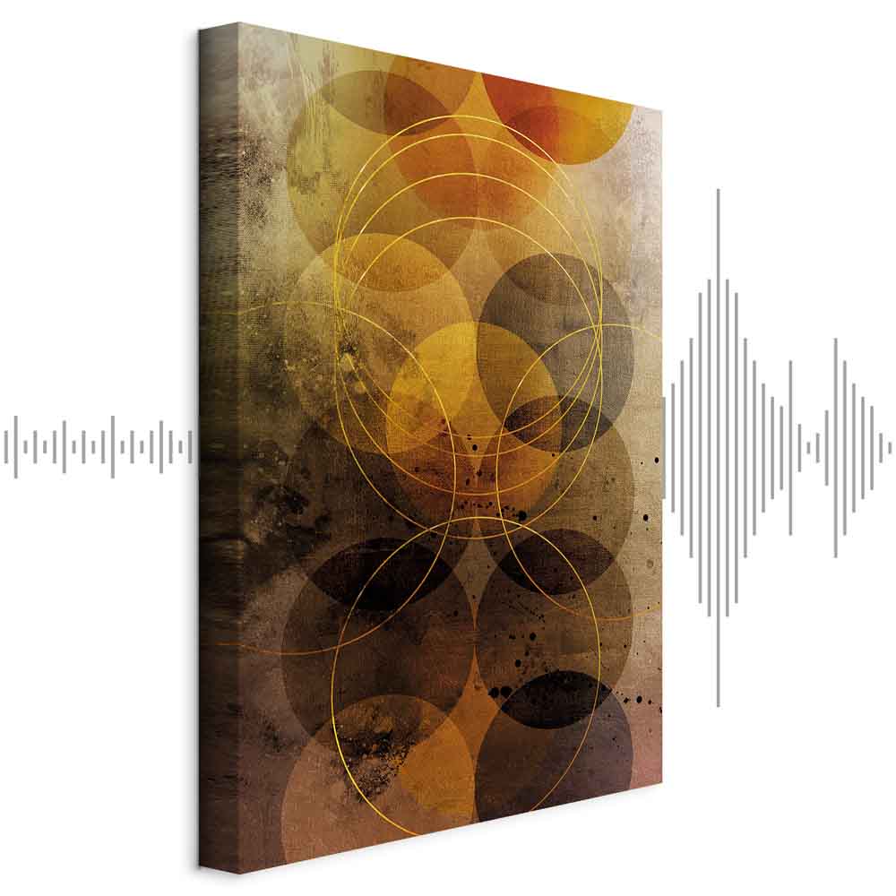 Abstract Geometric Sun Journey Canvas Print