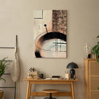 Hand-Painted Abstract Shapes Modern Canvas Print