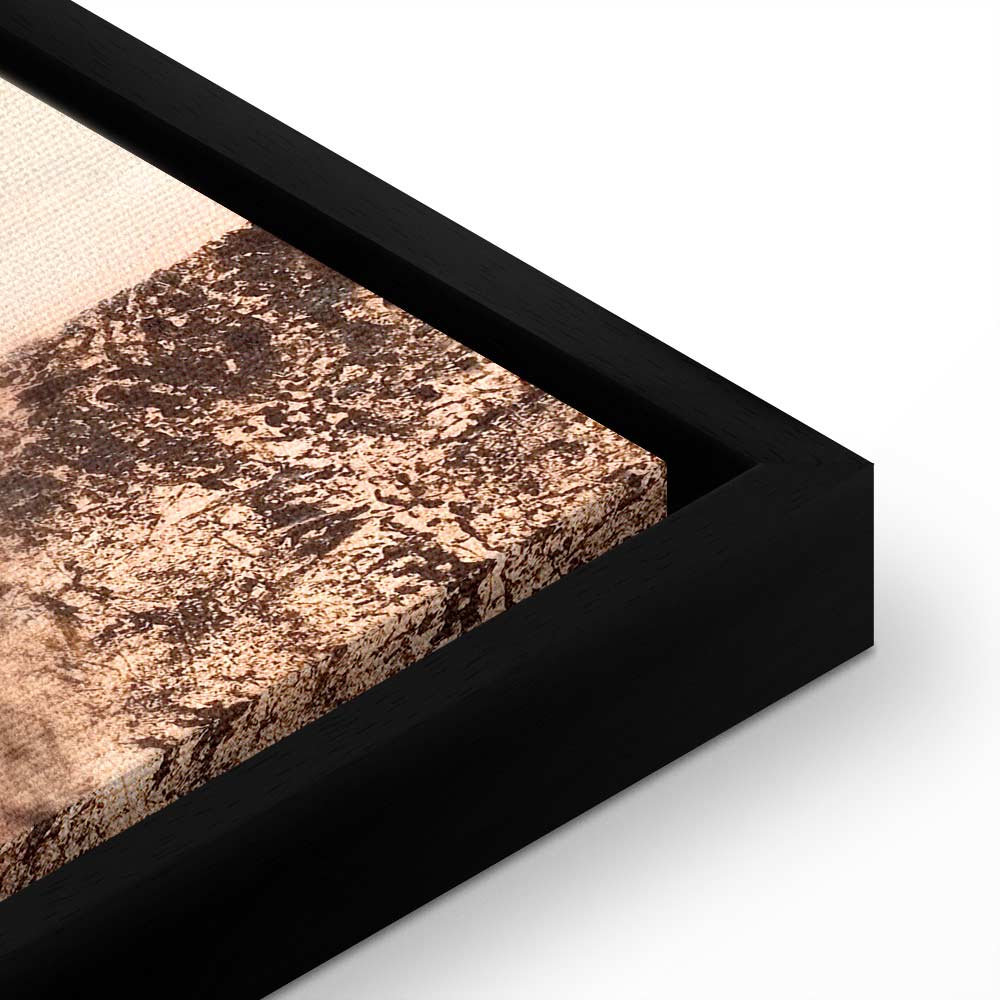 Hand-Painted Abstract Shapes Modern Canvas Print