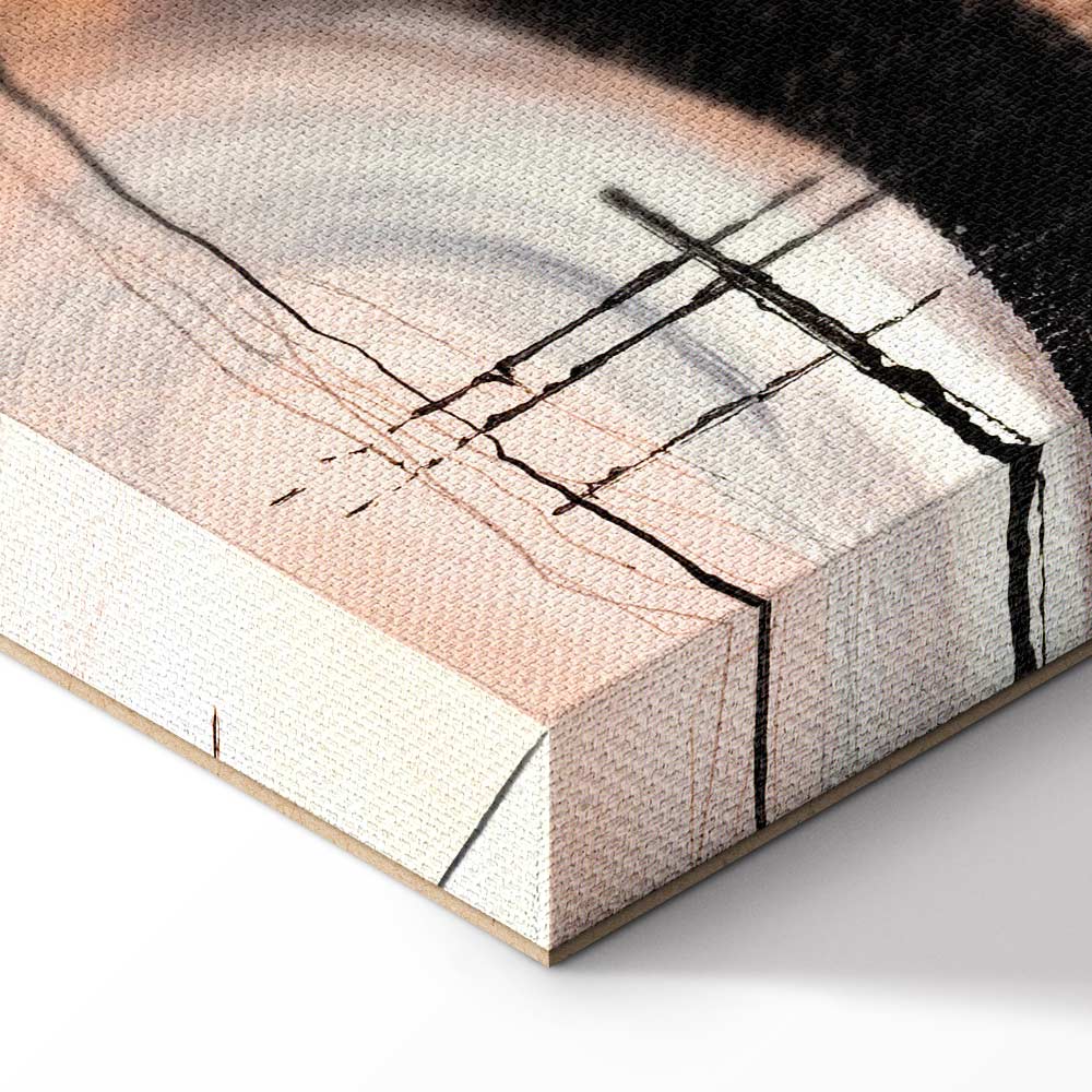 Hand-Painted Abstract Shapes Modern Canvas Print