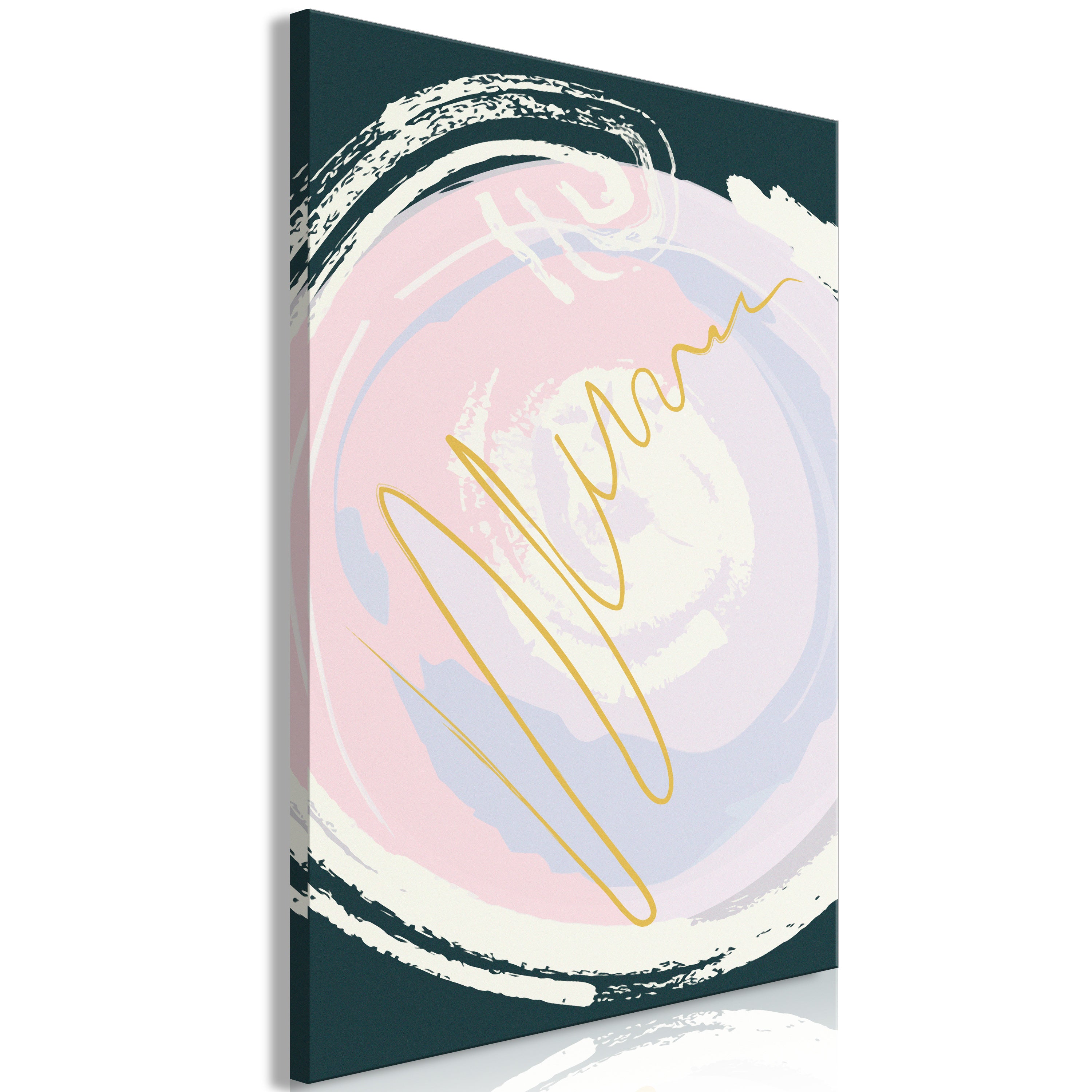 Canvas Print Featuring Abstract Waves for Modern Decor