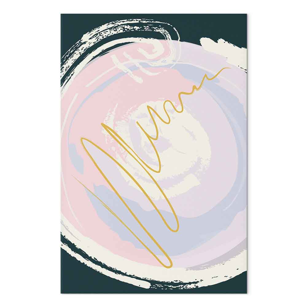 Abstract Gravitation Waves Vertical Canvas Print