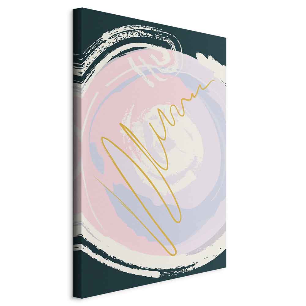 Abstract Gravitation Waves Vertical Canvas Print