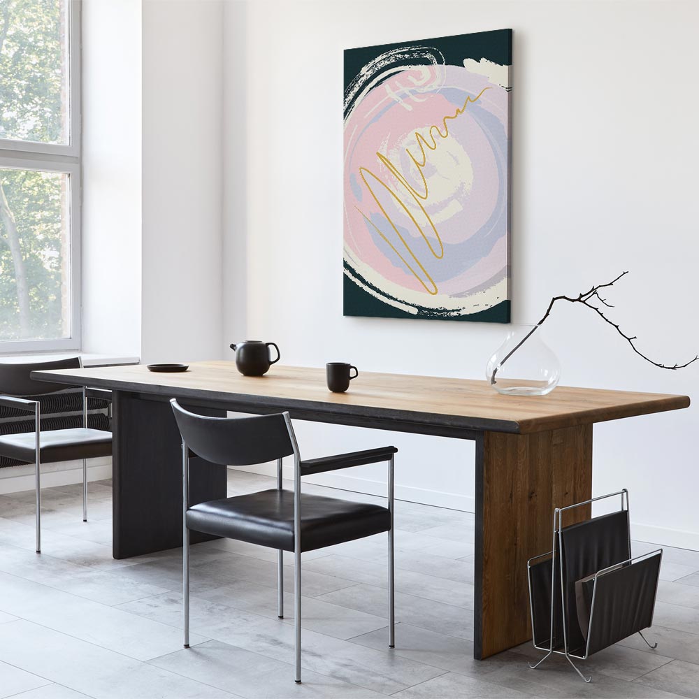 Abstract Gravitation Waves Vertical Canvas Print