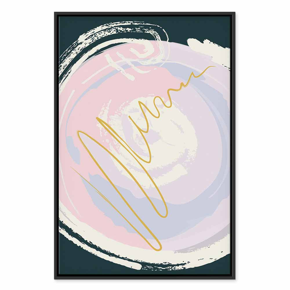 Abstract Gravitation Waves Vertical Canvas Print