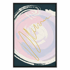 Abstract Gravitation Waves Vertical Canvas Print