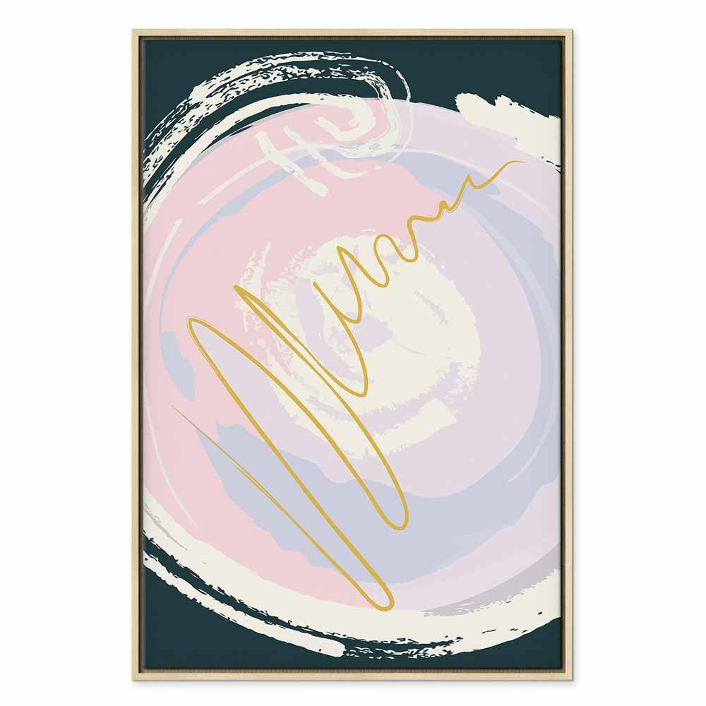 Abstract Gravitation Waves Vertical Canvas Print