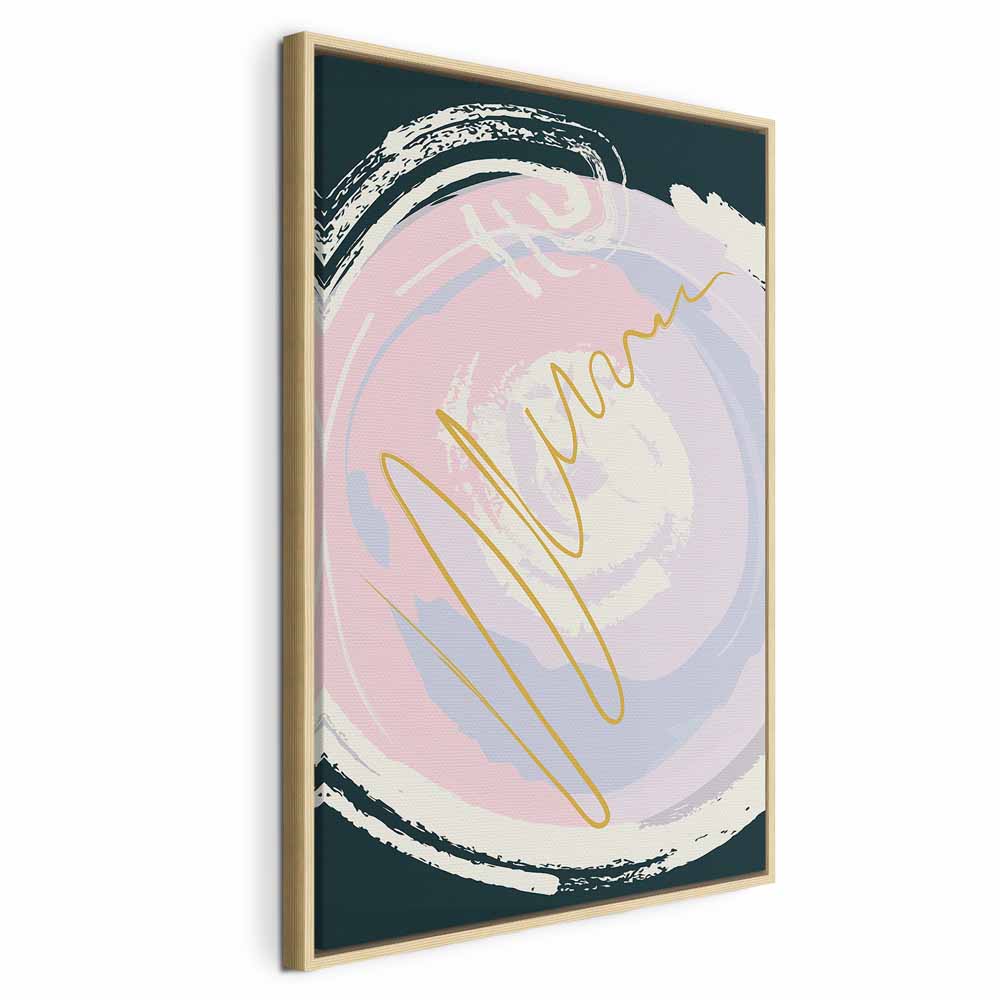 Abstract Gravitation Waves Vertical Canvas Print