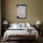 Abstract Gravitation Waves Vertical Canvas Print