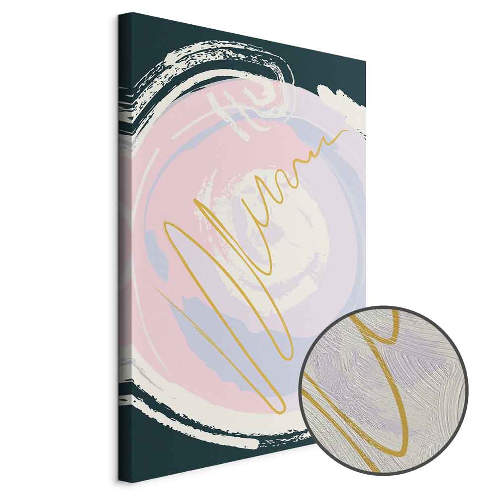 Abstract Gravitation Waves Vertical Canvas Print