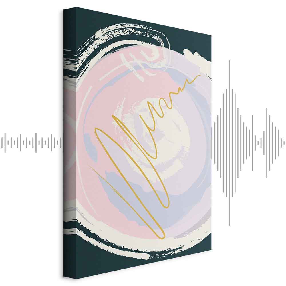 Abstract Gravitation Waves Vertical Canvas Print