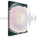 Abstract Gravitation Waves Vertical Canvas Print