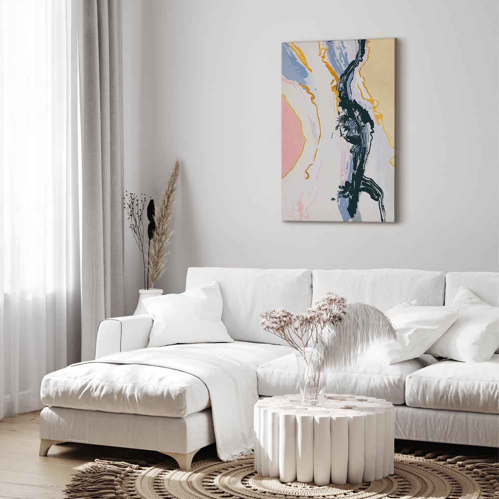 Colourful Abstract Portrait Vertical Canvas Print