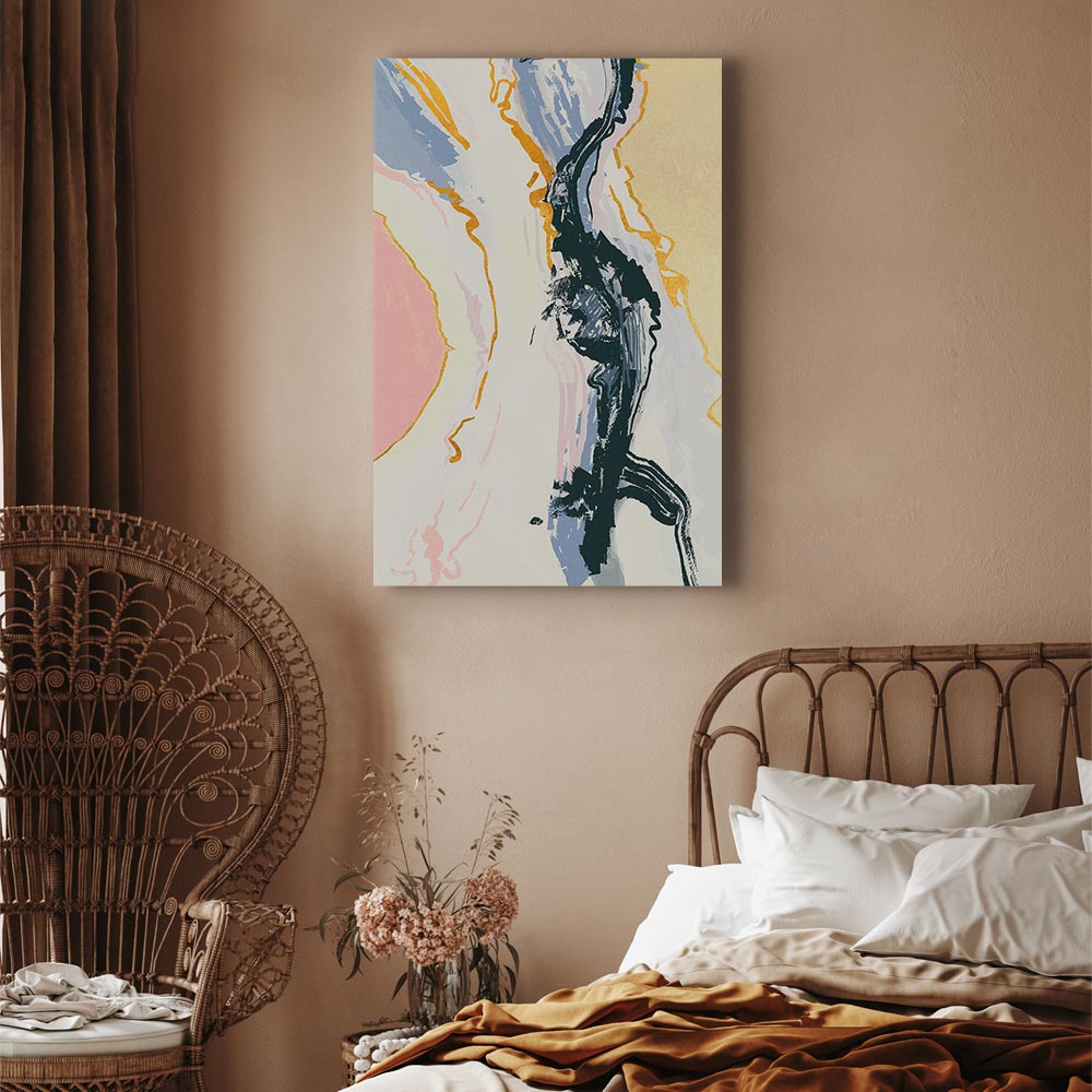 Colourful Abstract Portrait Vertical Canvas Print