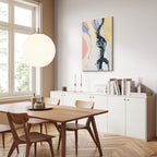 Colourful Abstract Portrait Vertical Canvas Print