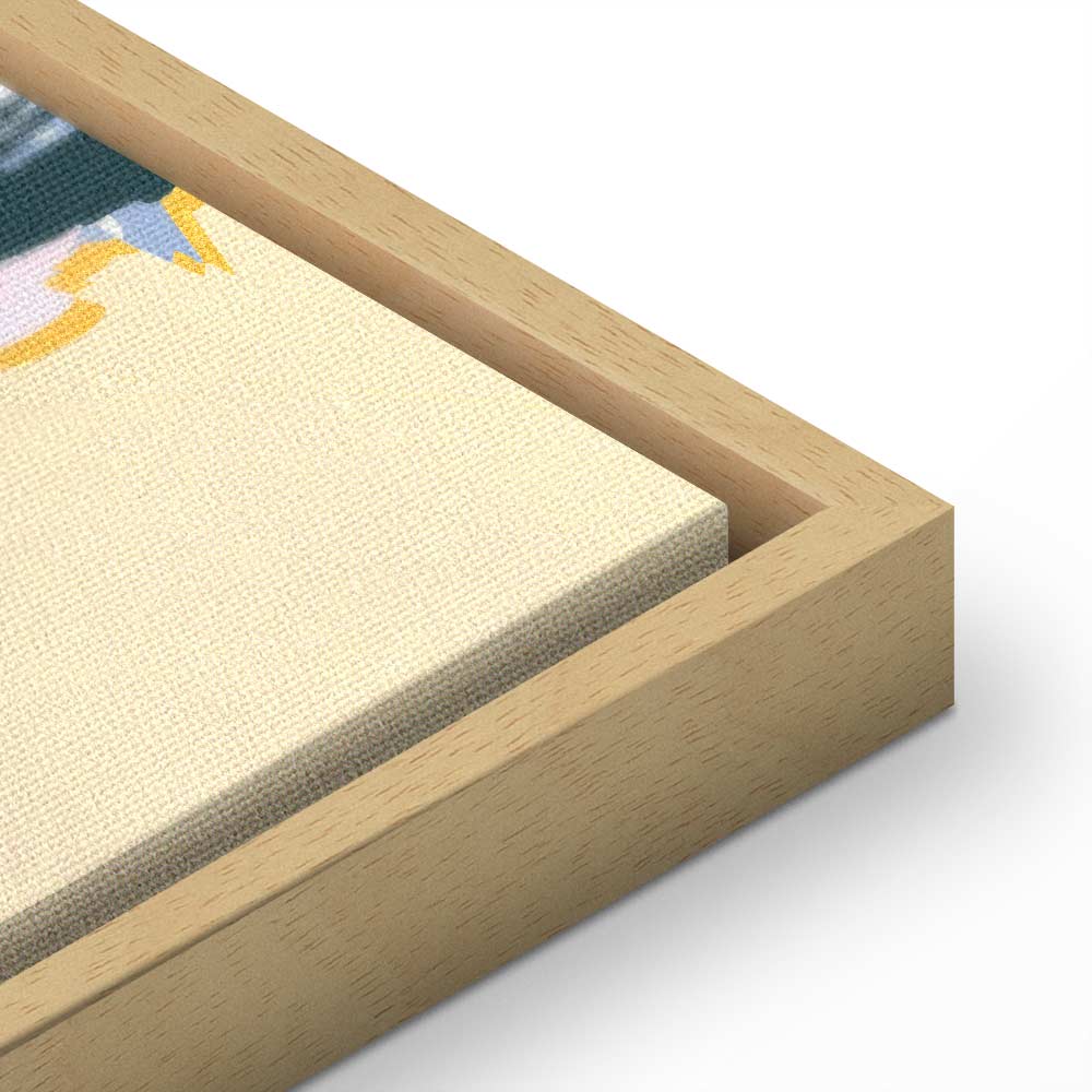 Colourful Abstract Portrait Vertical Canvas Print