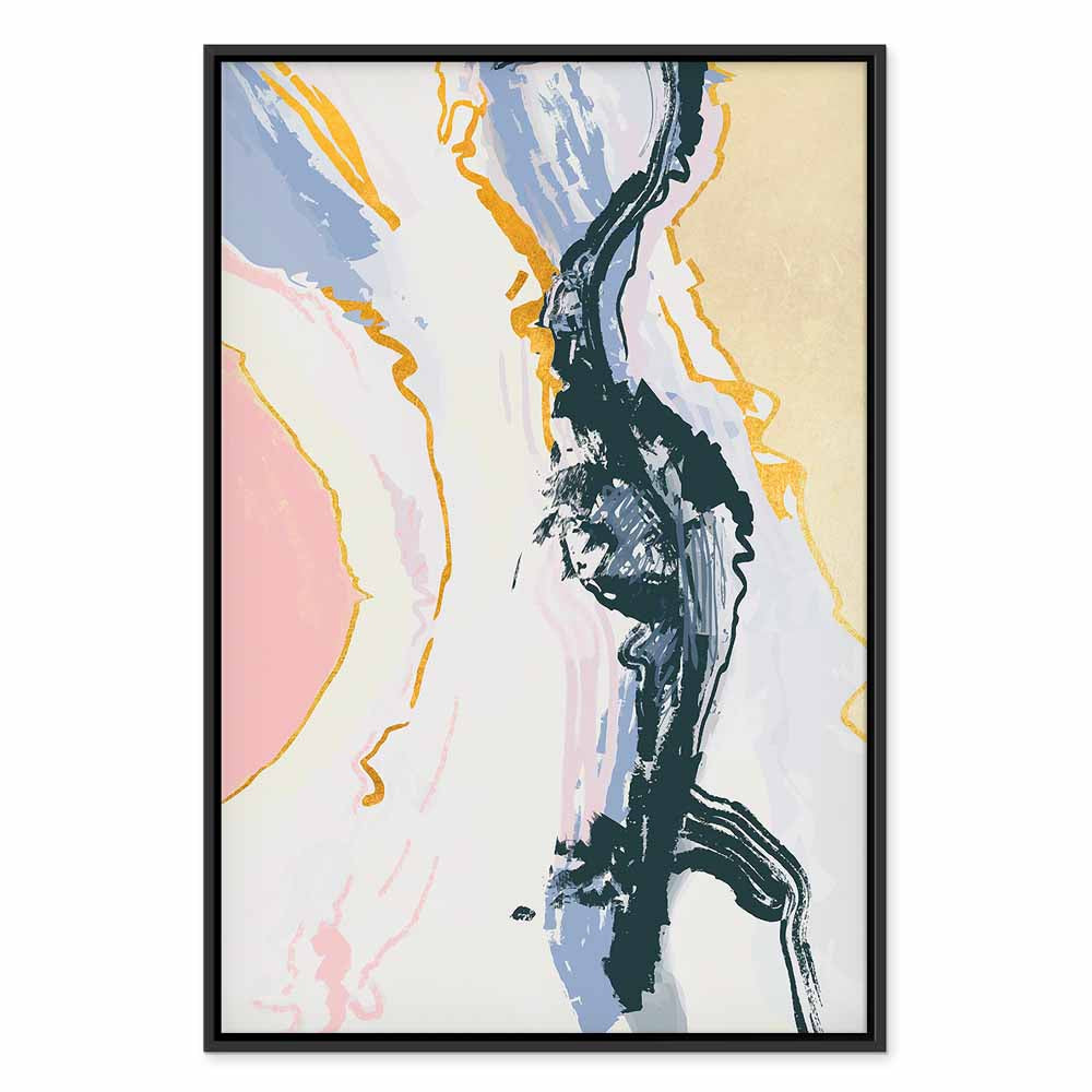 Colourful Abstract Portrait Vertical Canvas Print