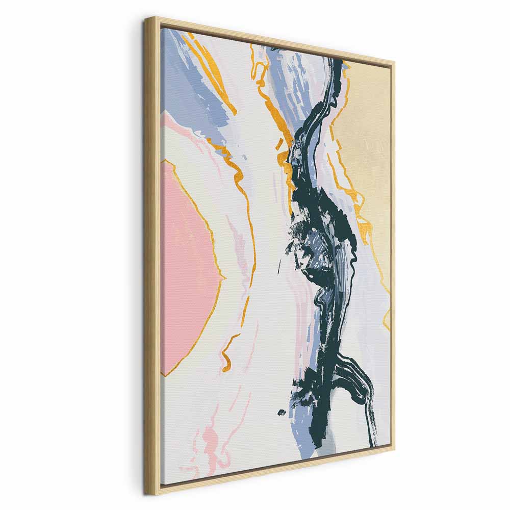 Colourful Abstract Portrait Vertical Canvas Print