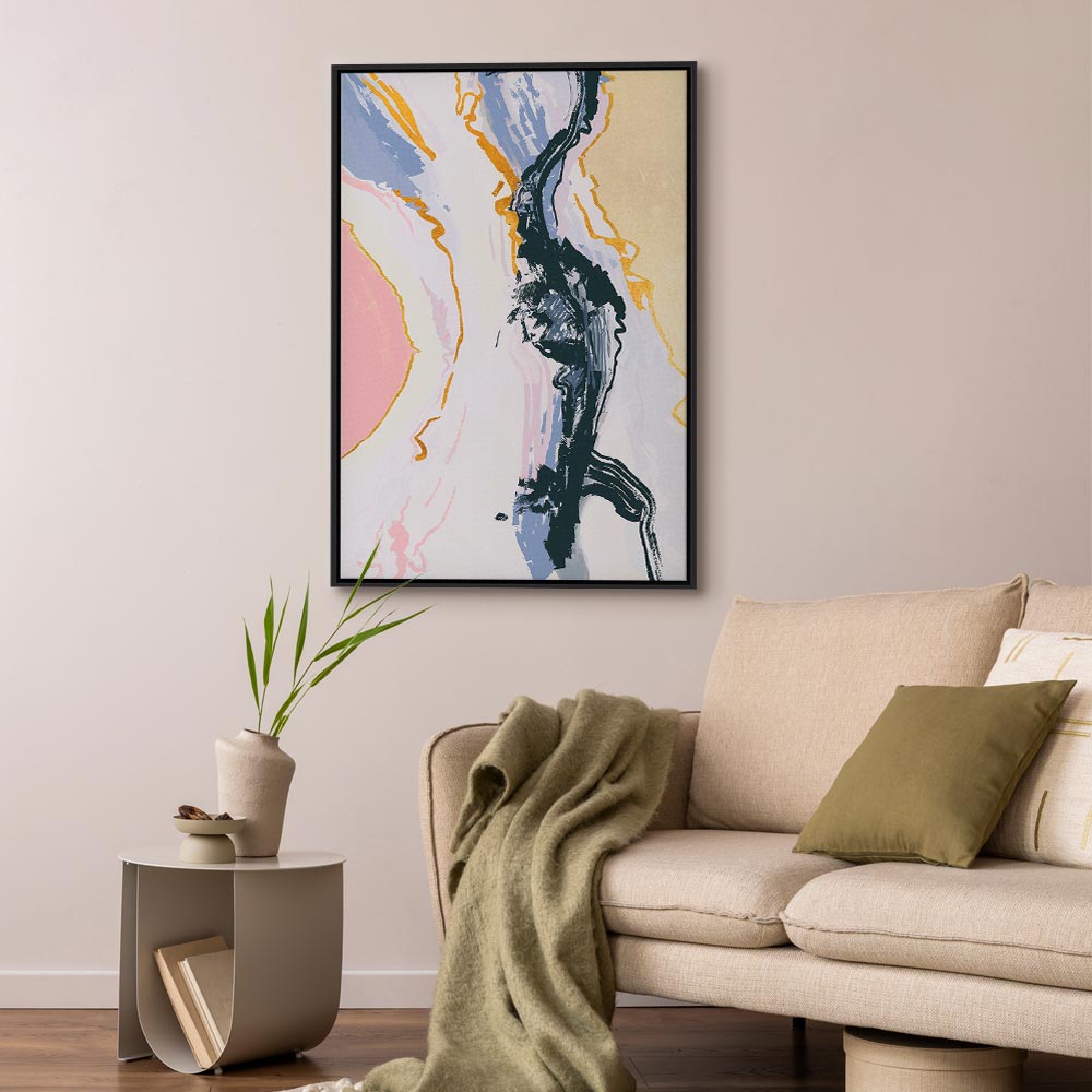 Colourful Abstract Portrait Vertical Canvas Print