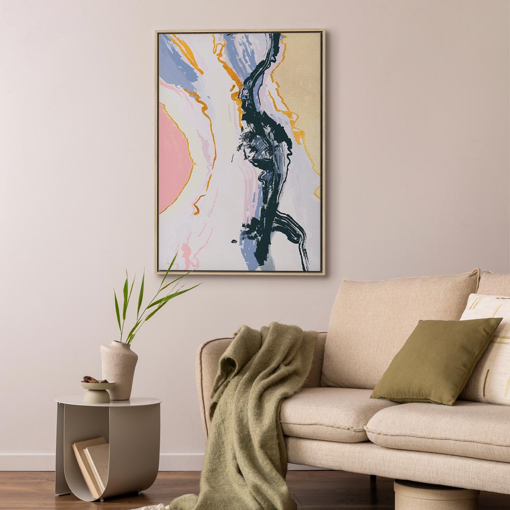 Colourful Abstract Portrait Vertical Canvas Print