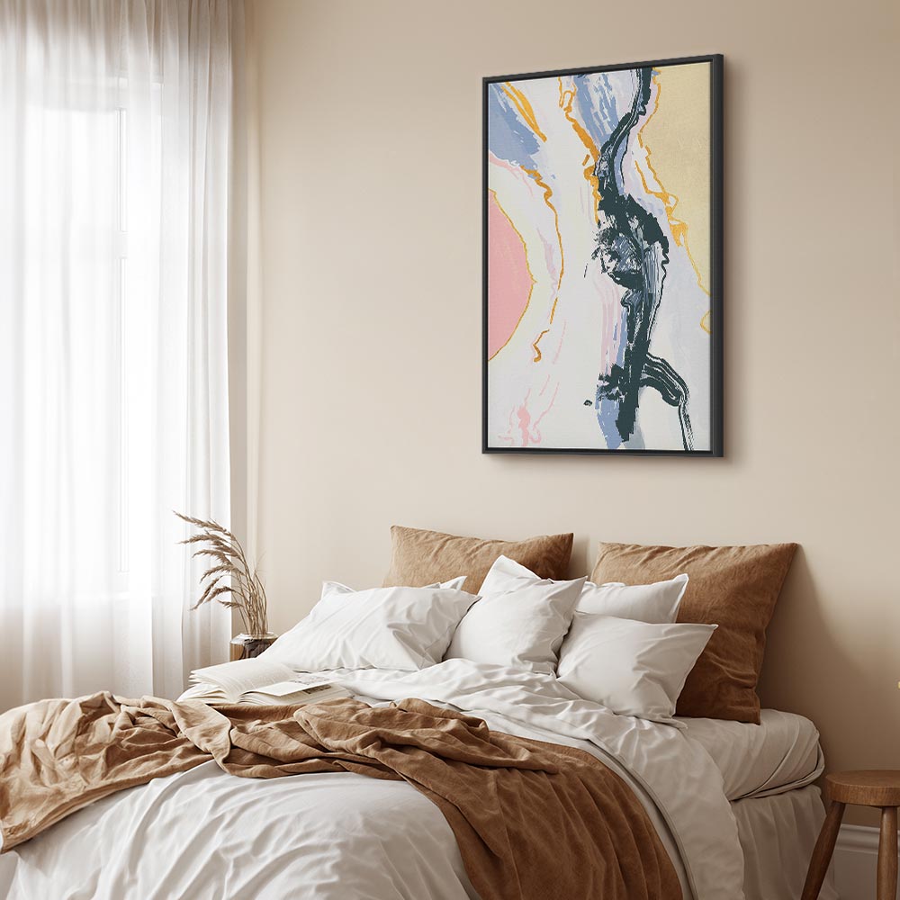 Colourful Abstract Portrait Vertical Canvas Print