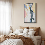 Colourful Abstract Portrait Vertical Canvas Print