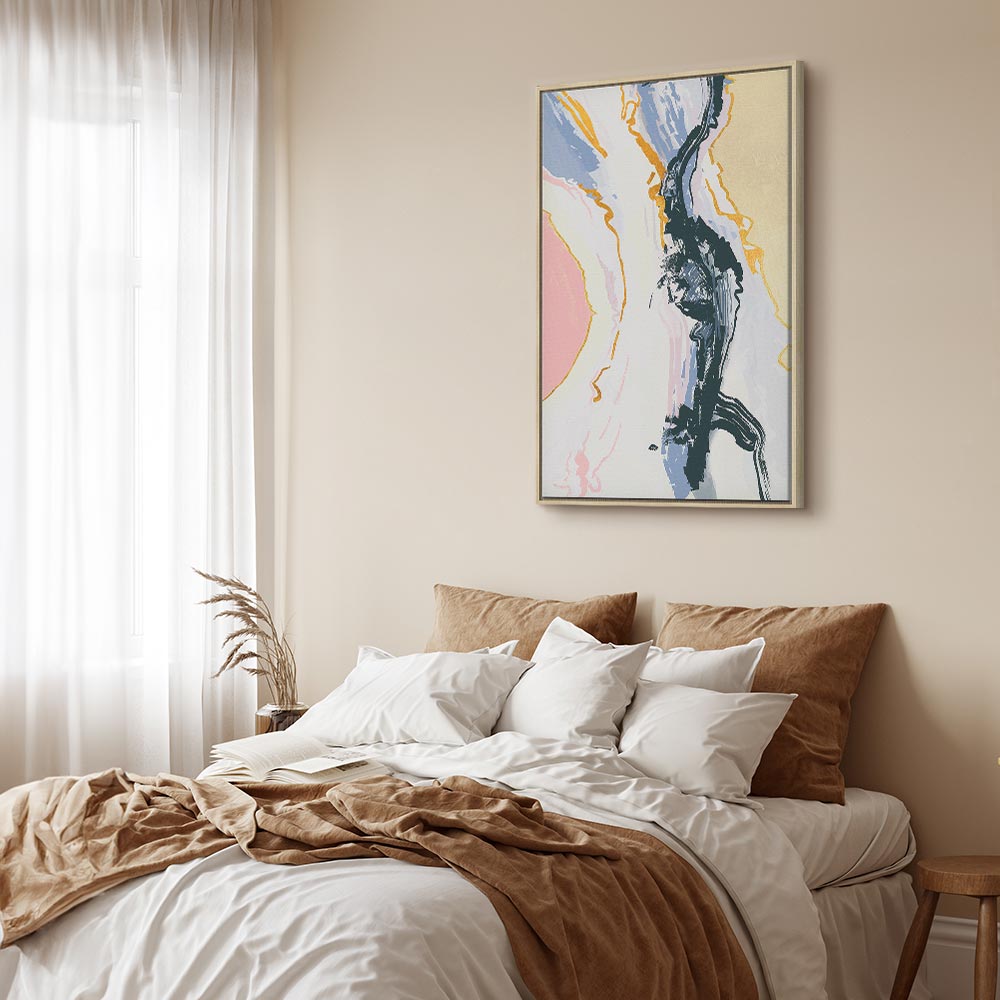 Colourful Abstract Portrait Vertical Canvas Print