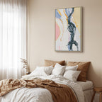 Colourful Abstract Portrait Vertical Canvas Print