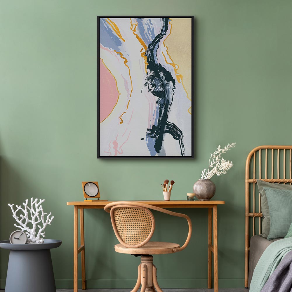 Colourful Abstract Portrait Vertical Canvas Print