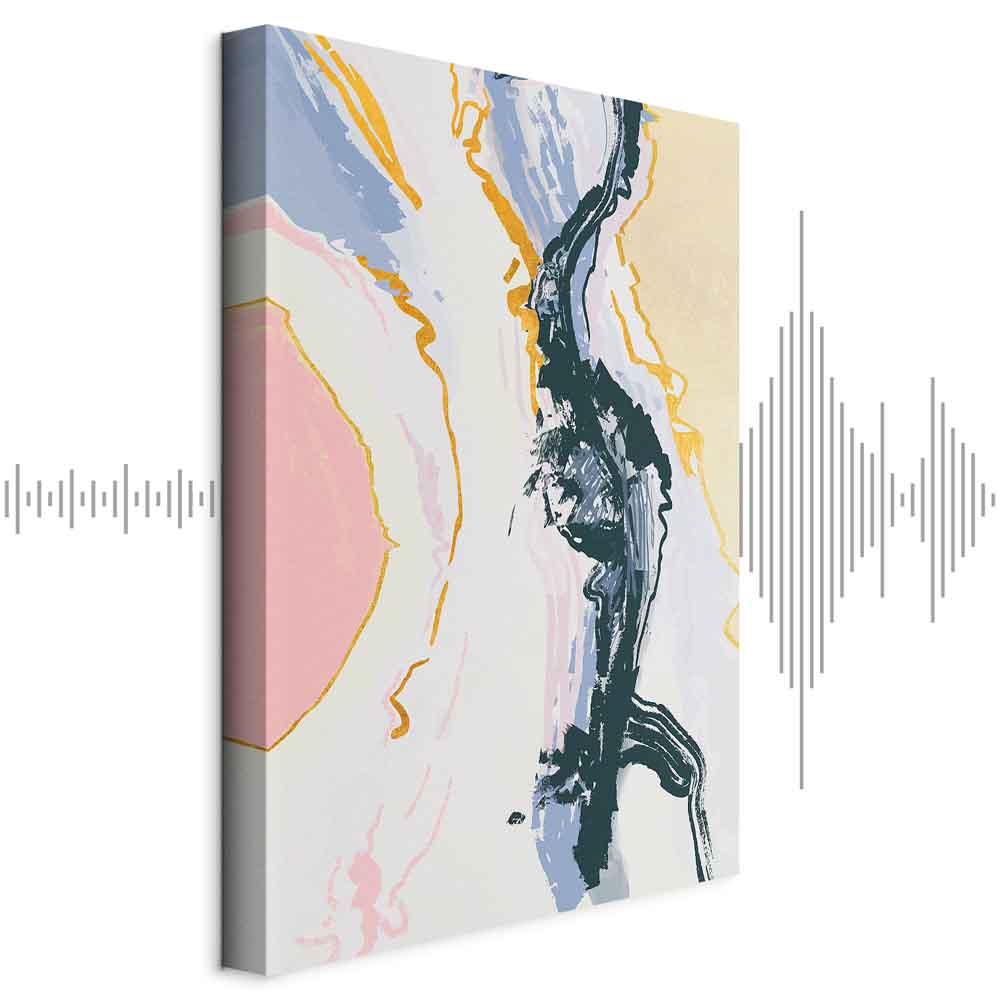 Colourful Abstract Portrait Vertical Canvas Print