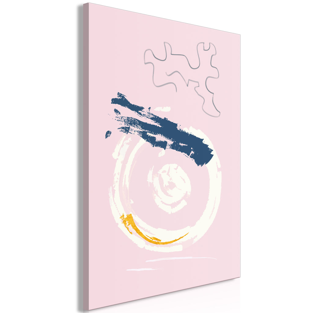 Stylish Canvas Print with Pink Accent for Modern Homes