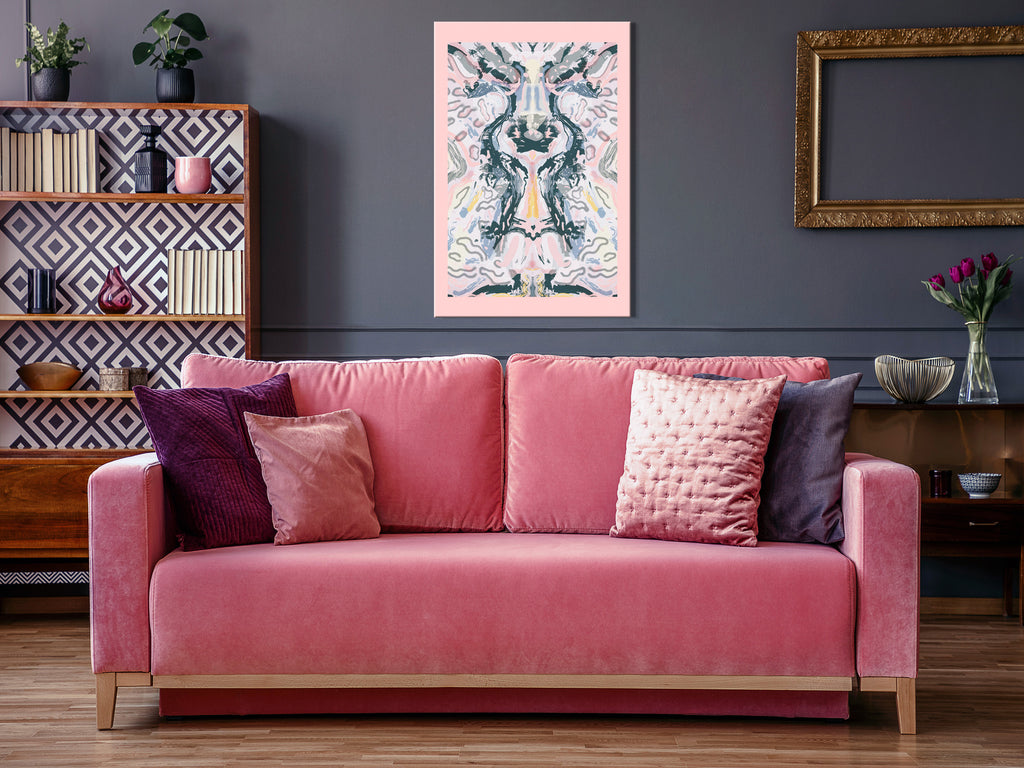 Stylish Abstract Canvas Print with Vivid Colors