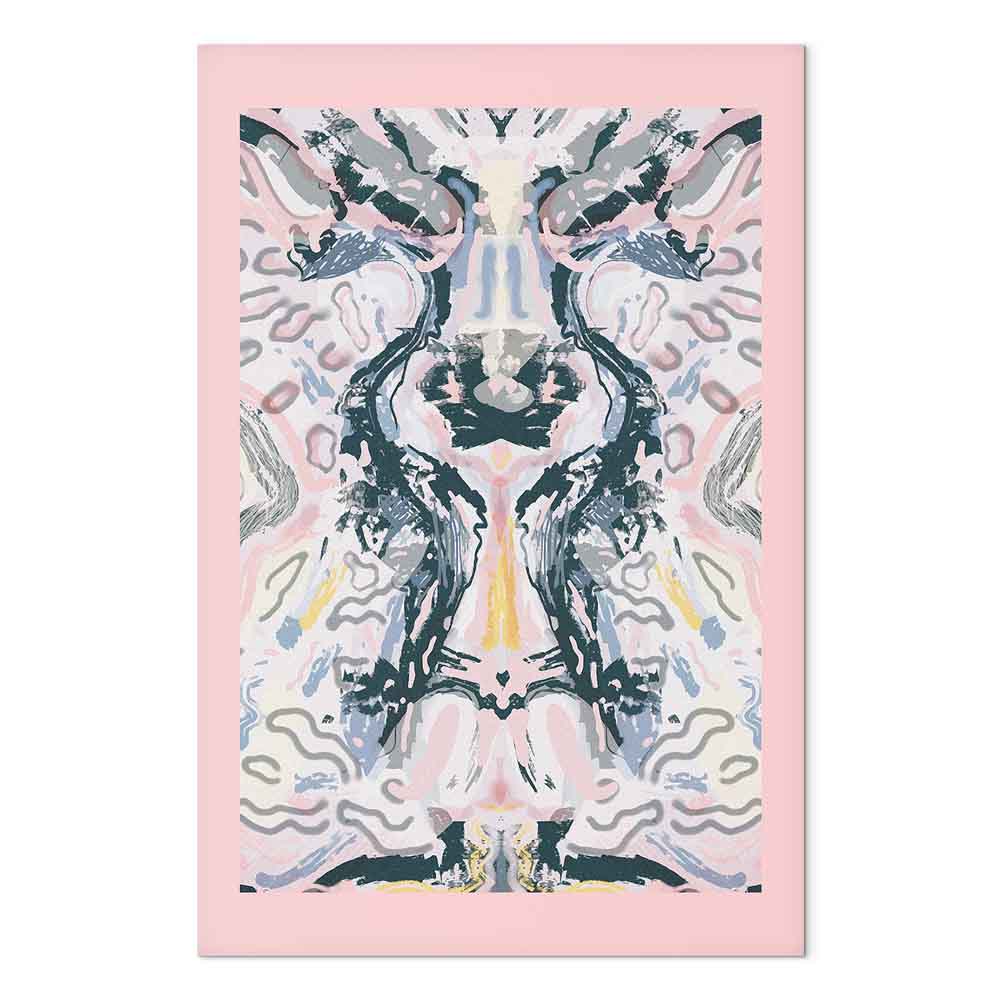 Rorschach Mantra Abstract Multicolor Canvas Print