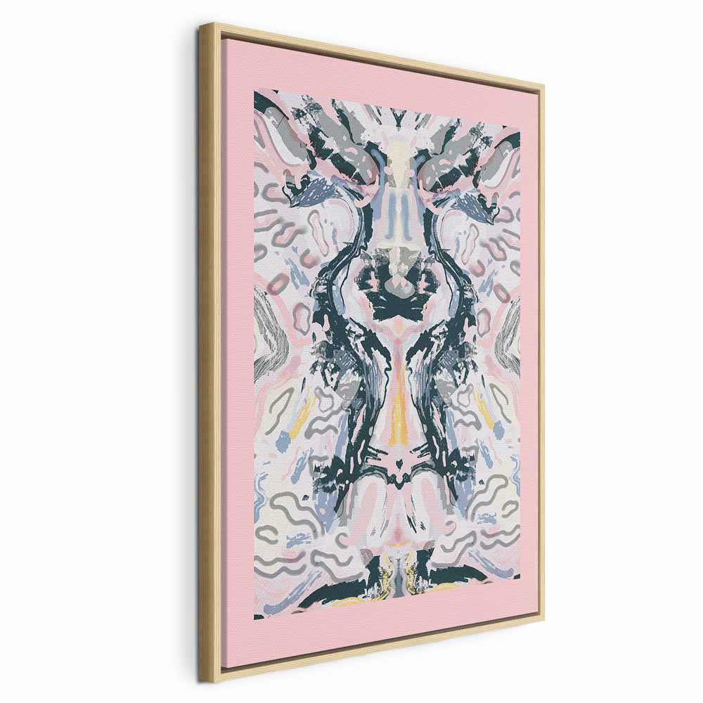 Rorschach Mantra Abstract Multicolor Canvas Print