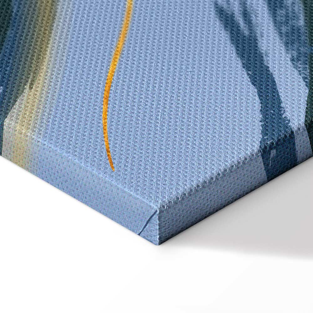 Rhythmic Auroras Abstract Canvas Print