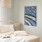 Rhythmic Auroras Abstract Canvas Print