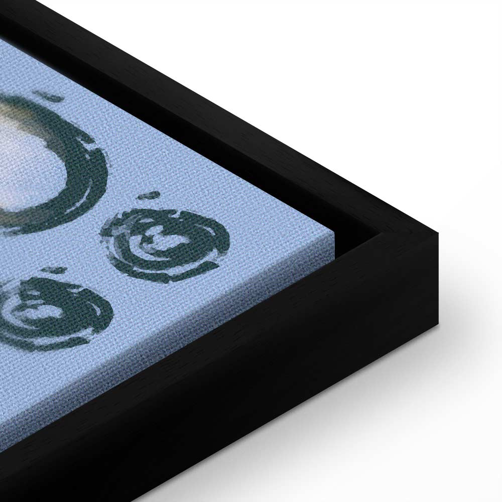 Rhythmic Auroras Abstract Canvas Print