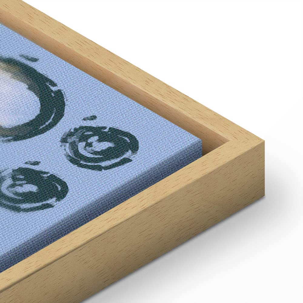 Rhythmic Auroras Abstract Canvas Print