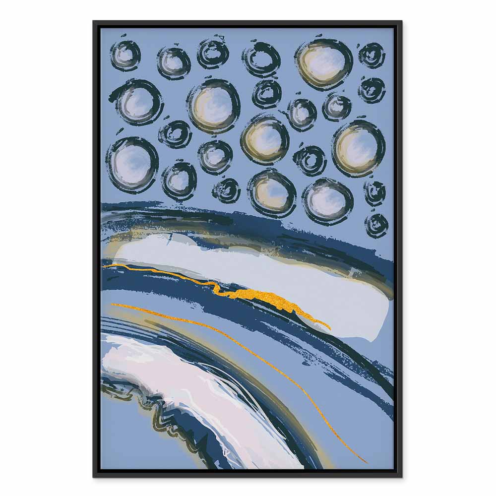 Rhythmic Auroras Abstract Canvas Print