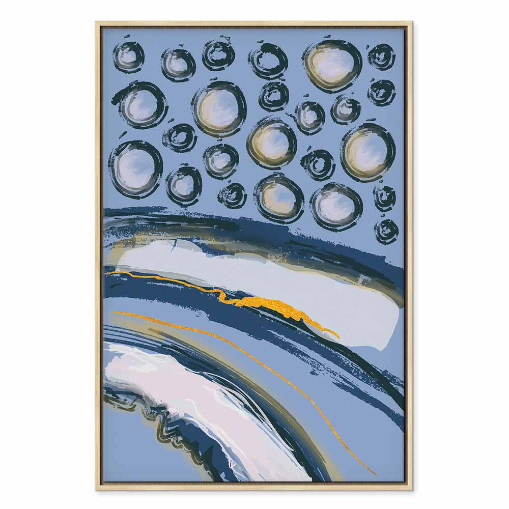 Rhythmic Auroras Abstract Canvas Print