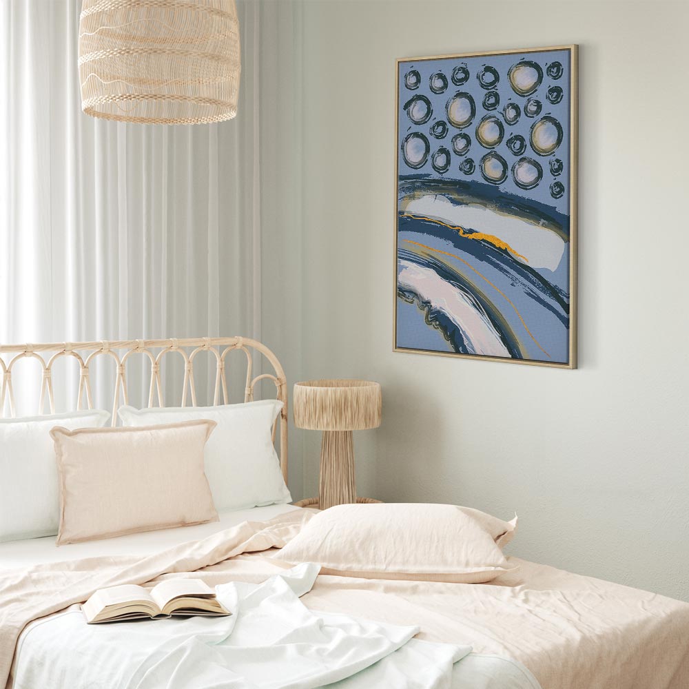 Rhythmic Auroras Abstract Canvas Print